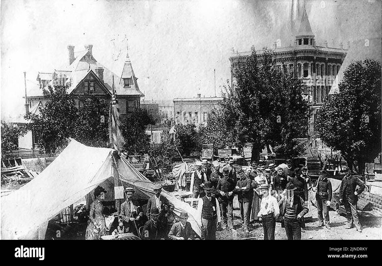 The ''Bureau of Found Goods'' in the yard of the Denny residence, 3rd