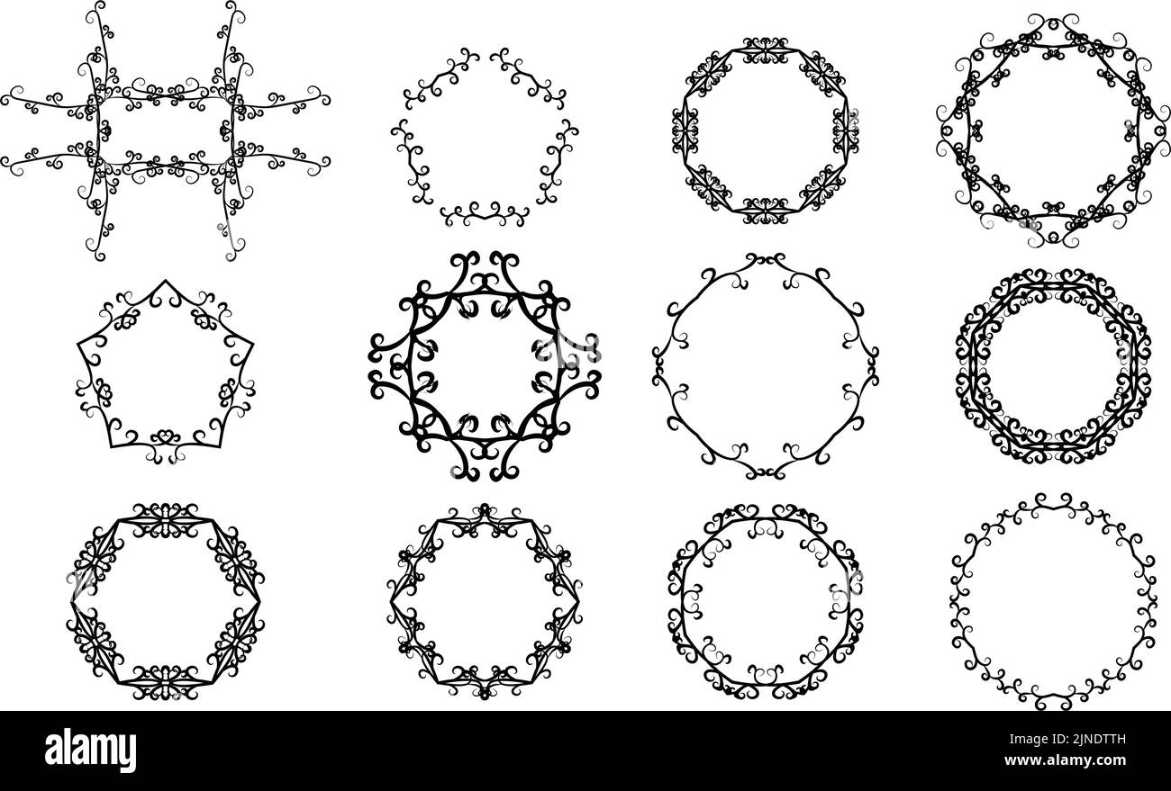 Gothic decorations Stock Vector Images - Alamy