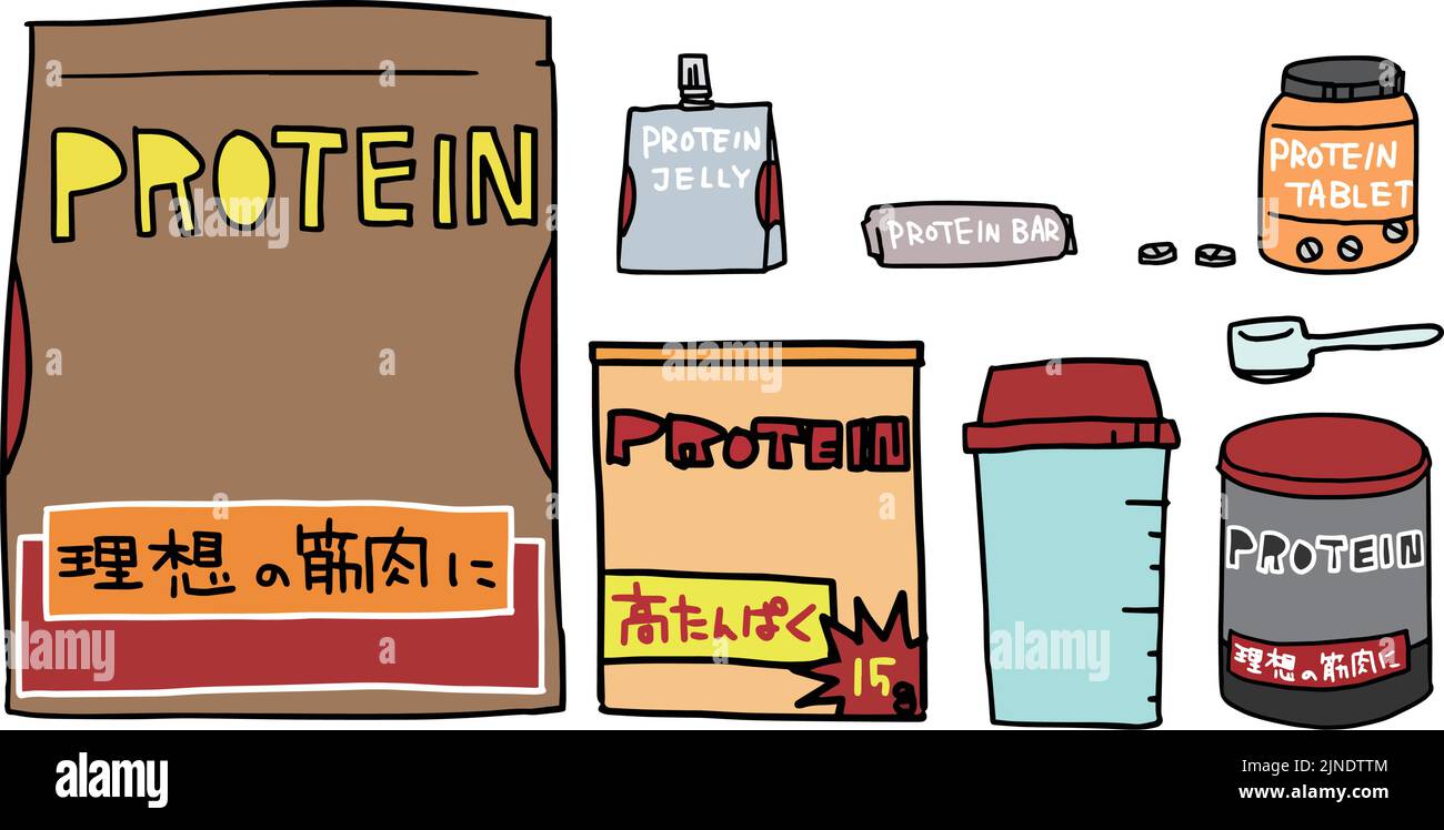 Protein set, powder type and jelly type after training Translation