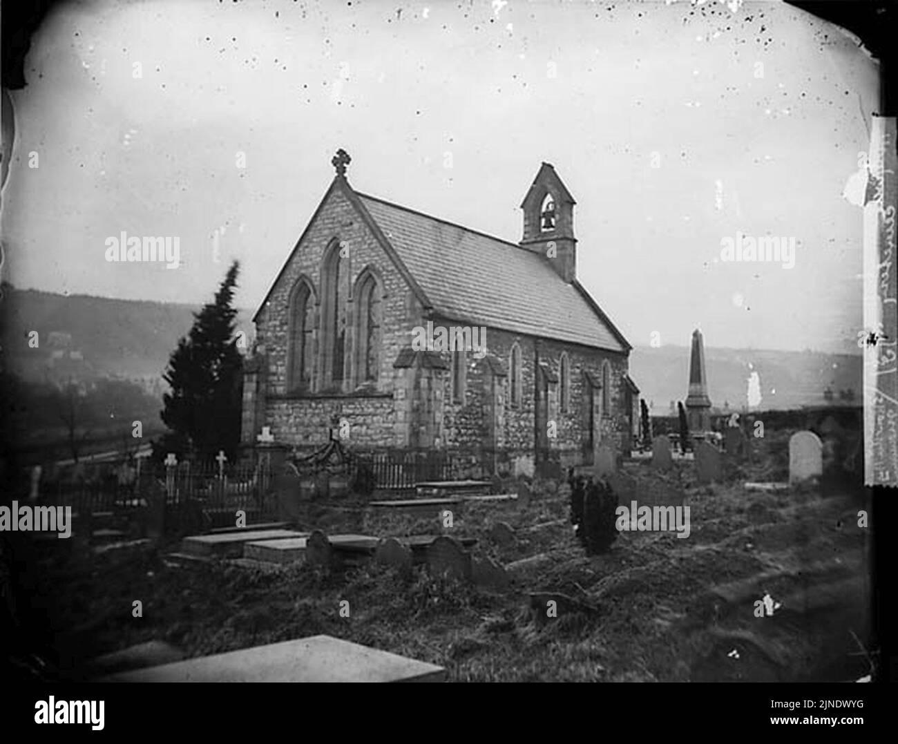 The cemetery, Holywell Stock Photo Alamy
