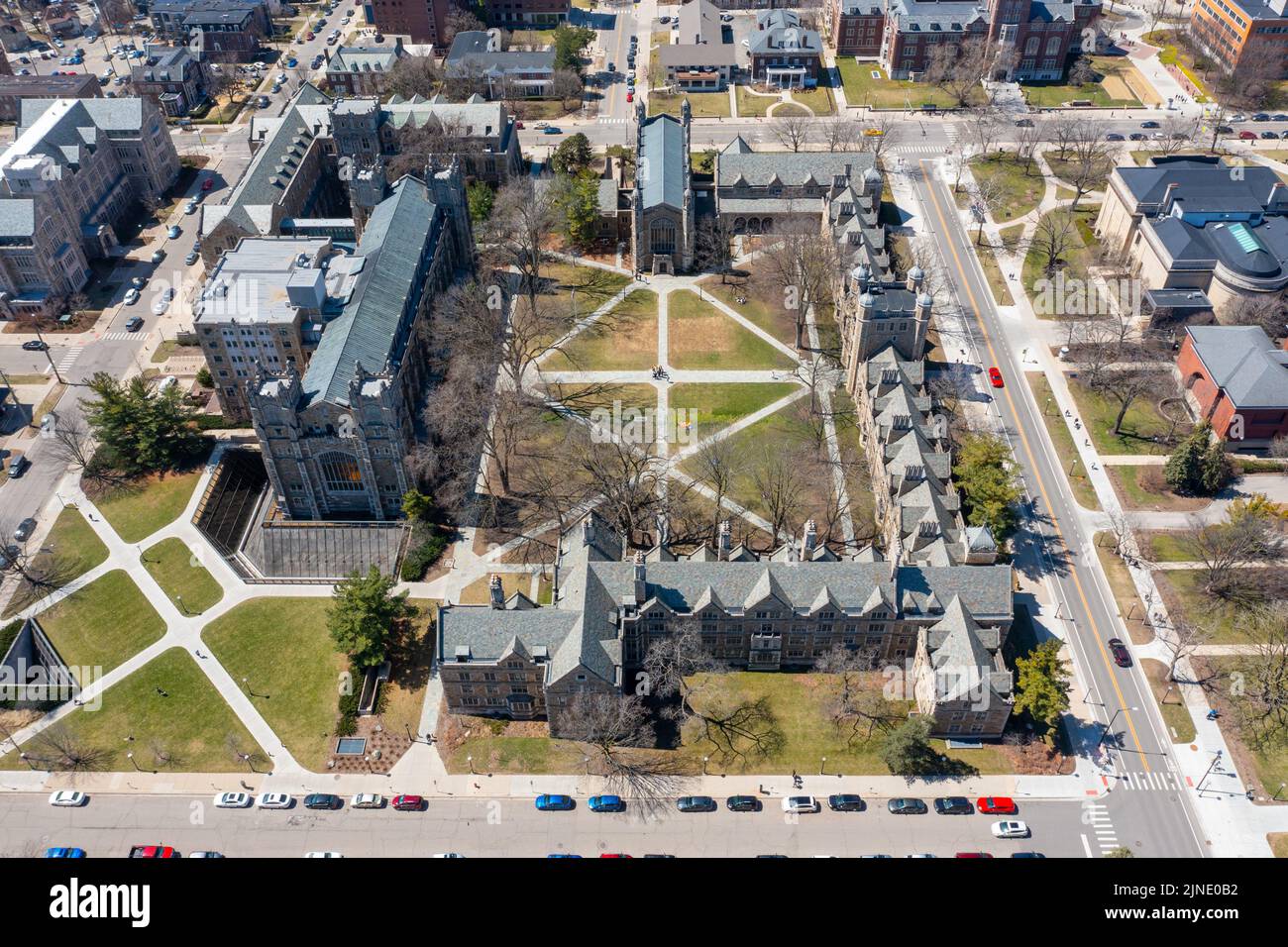 University of Michigan, Ann Arbor, Michigan, USA Stock Photo