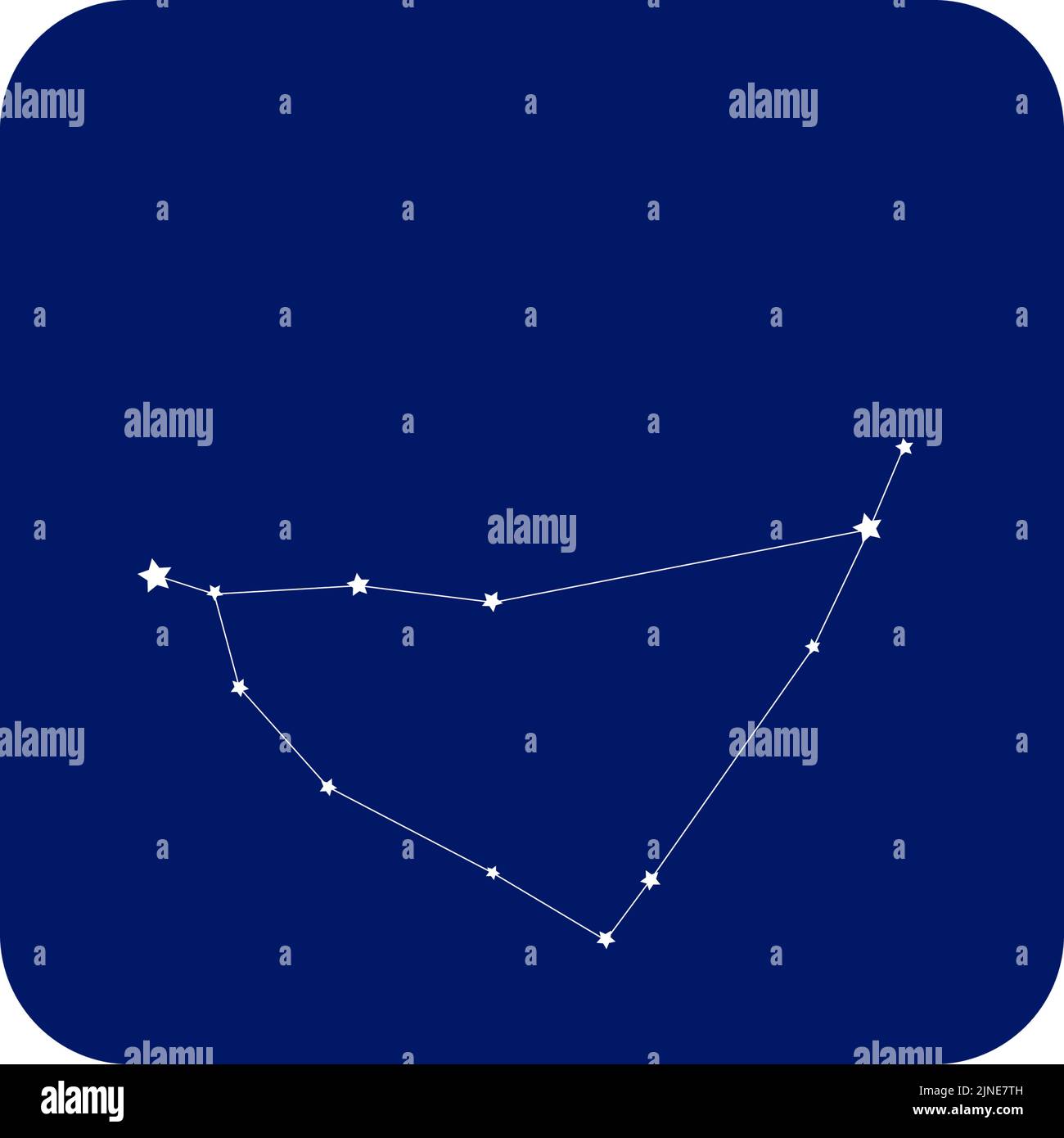 12 constellation blue icons: vector illustration: Capricorn Stock ...