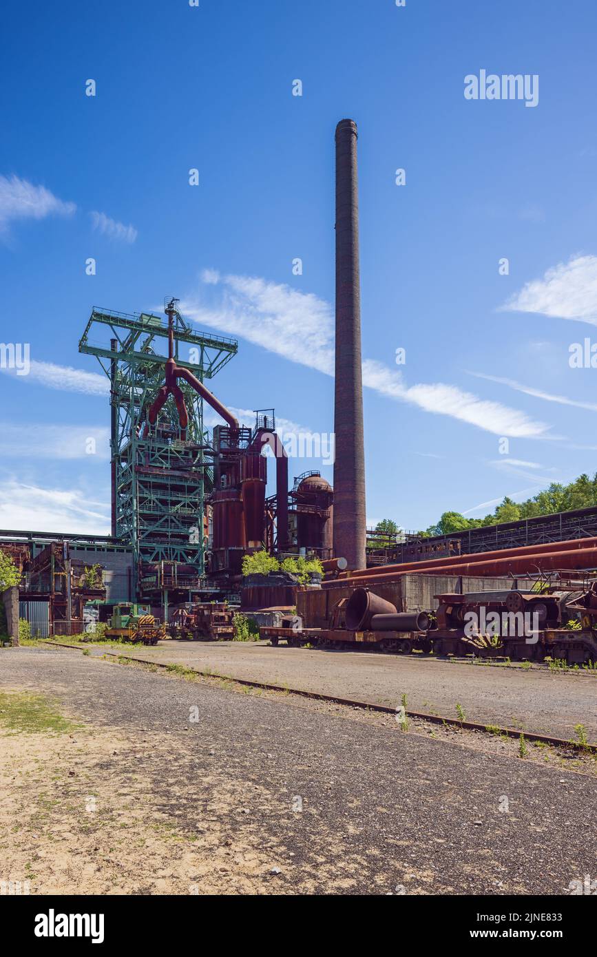 Editorial: HATTINGEN NORTH RHINE-WESTPHALIA, GERMANY, JUNE 12, 2022 - General view of the Henrichshuette Ironworks, a living symbol of how the iron an Stock Photo
