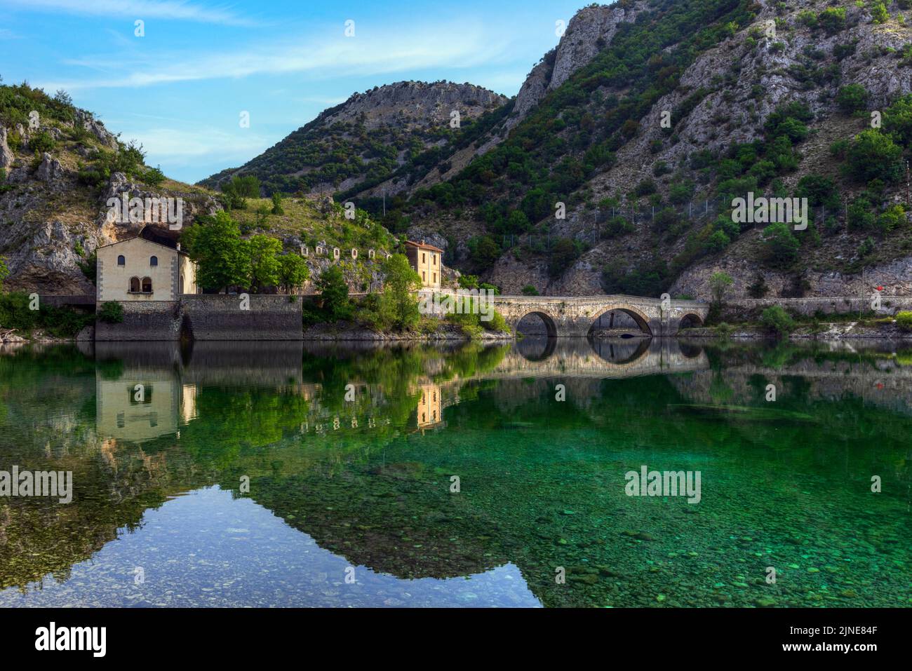 Villalago, Aquila, Abruzzo, Italy Stock Photo