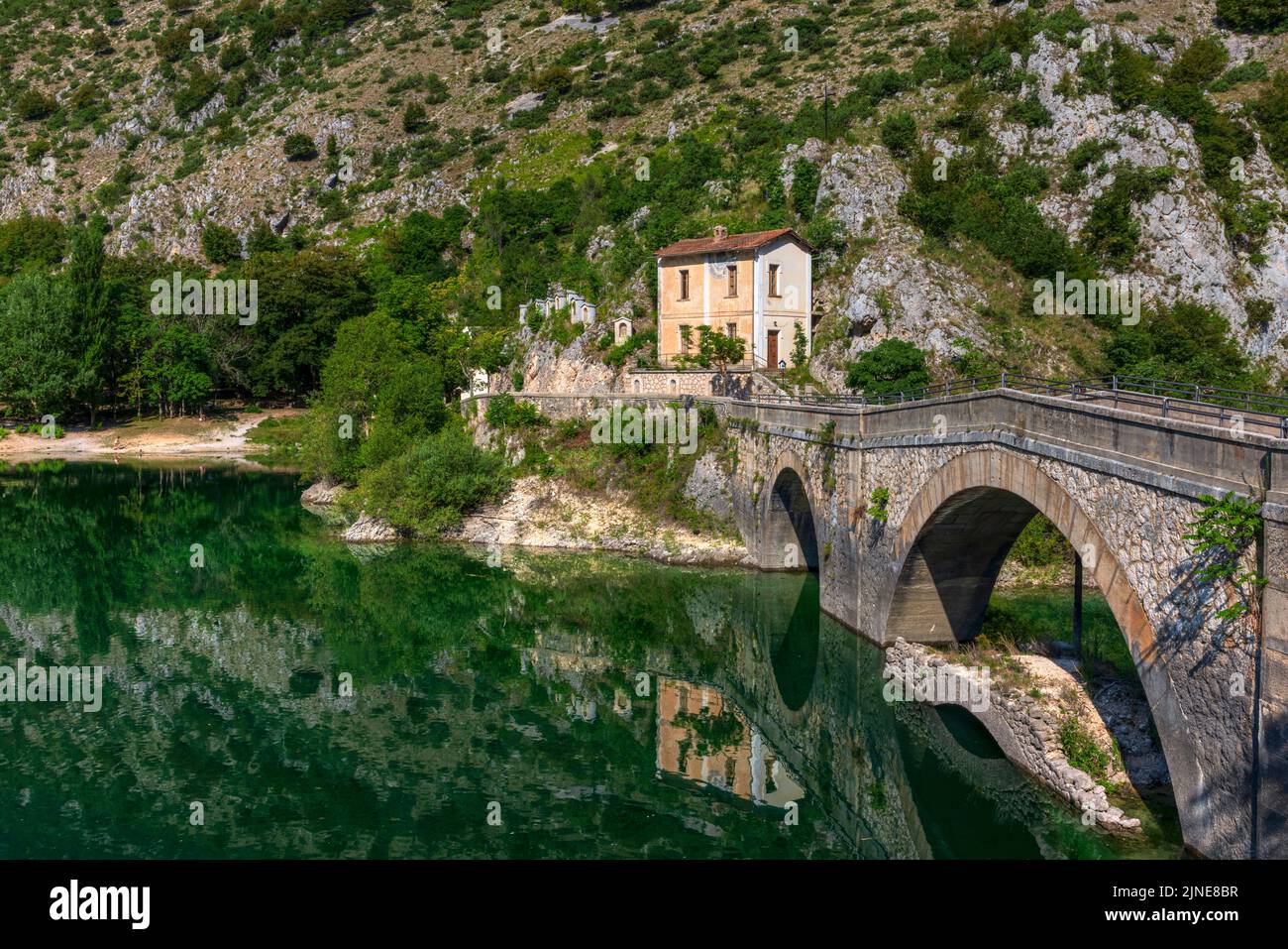 Villalago, Aquila, Abruzzo, Italy Stock Photo