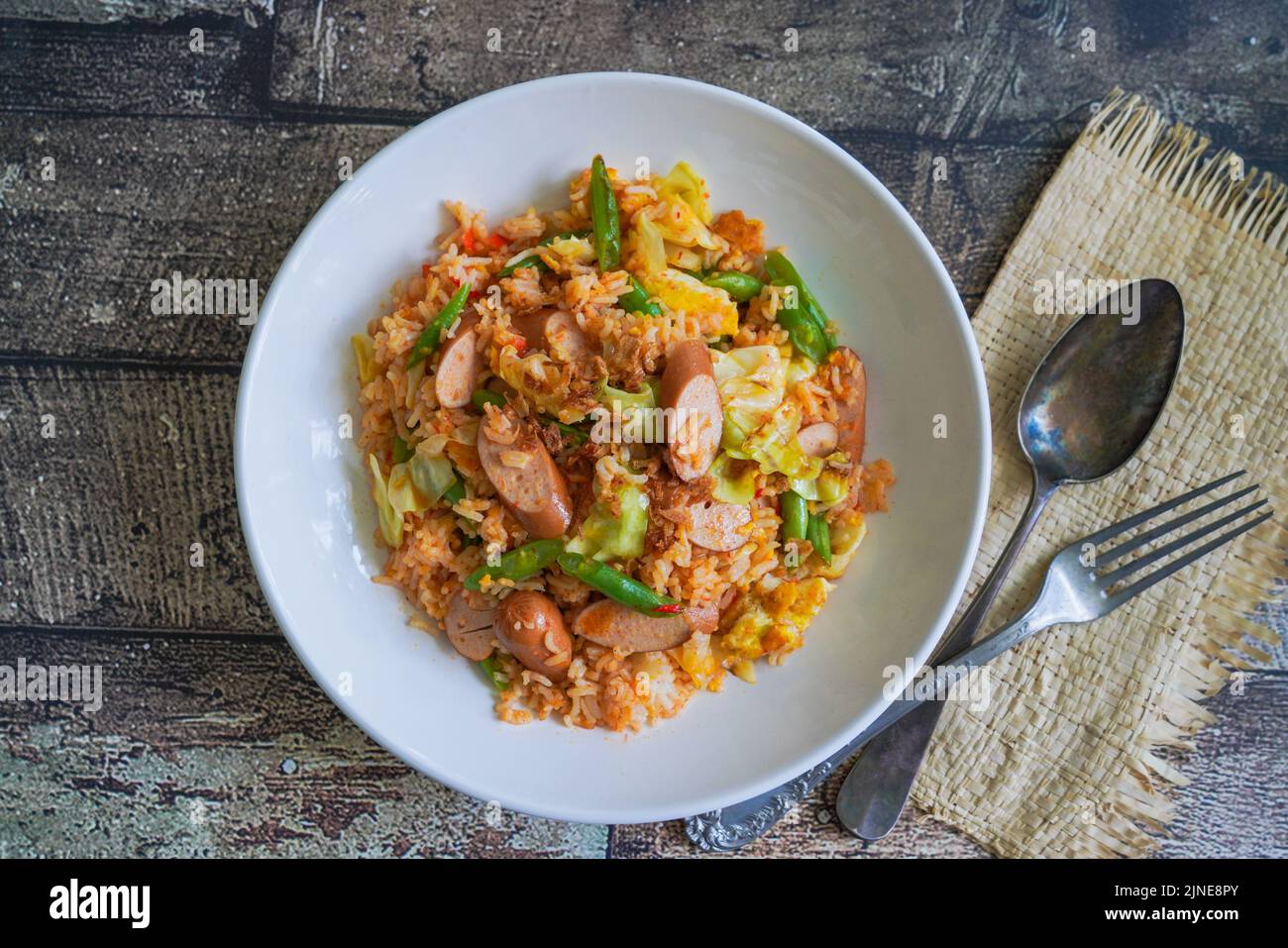 Nasi goreng sosis hi-res stock photography and images - Alamy