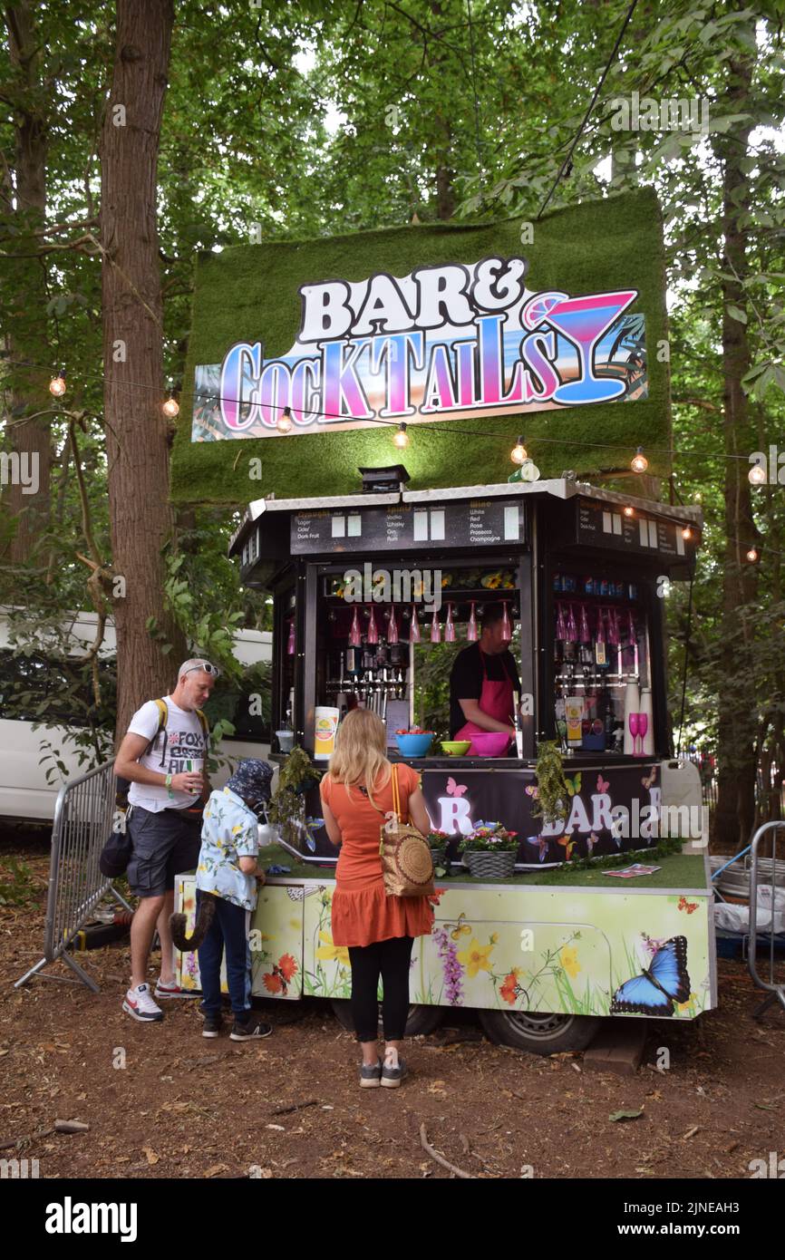 Latitude Festival 2022. Henham Park, Suffolk, UK. Cocktail bar in The
