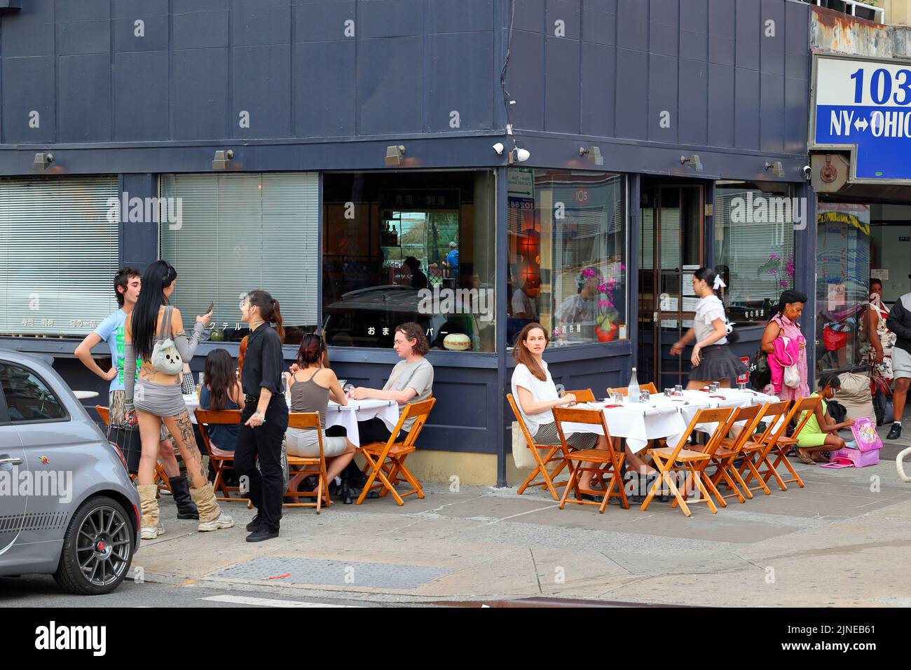 Time, 105 Canal St, New York, NY. exterior storefront of a white owned sushi restaurant in