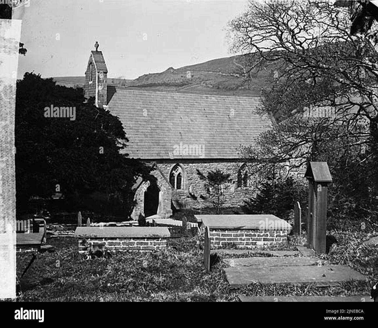 The church, Capel Garmon Stock Photo Alamy