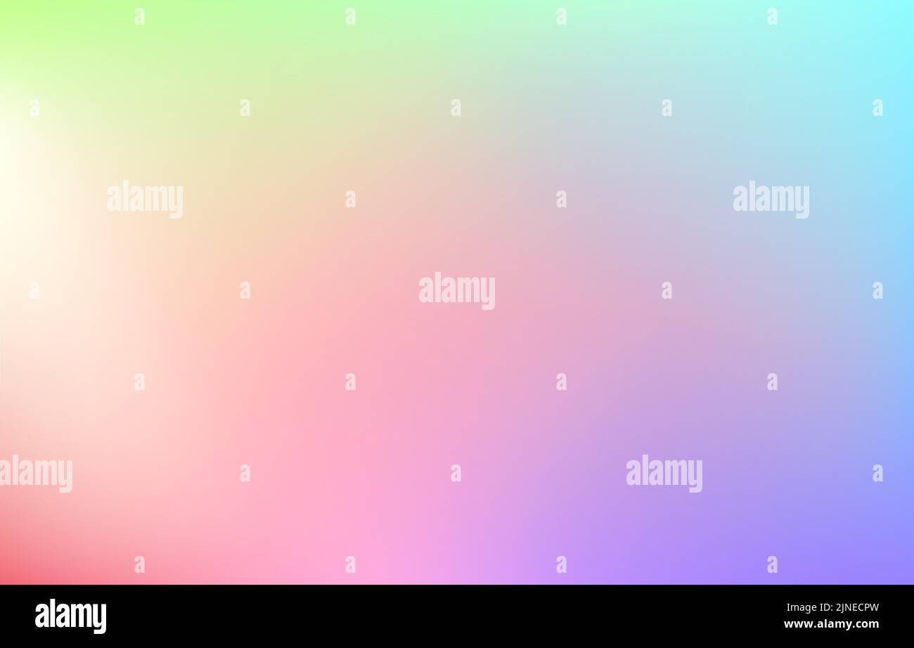 Light rainbow color gradation with pale smudged atmosphere Stock Vector