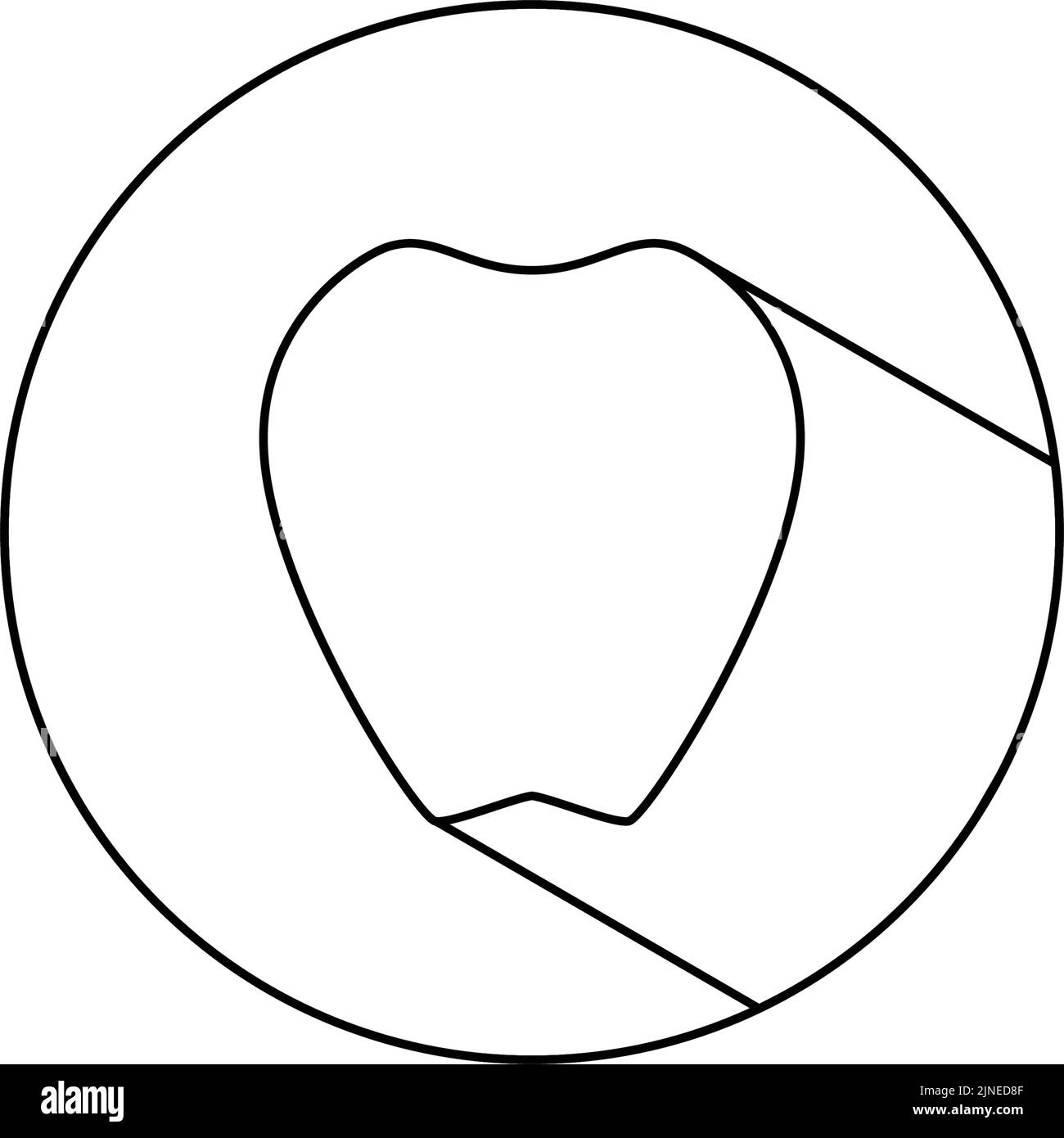 Circle icon with black shadow, tooth Stock Vector Image & Art Alamy