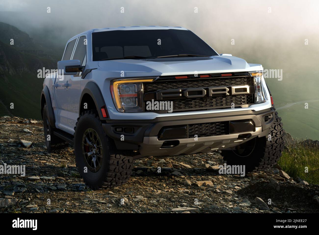 Ford  F-150 Raptor R pickup with 700 horsepower Stock Photo