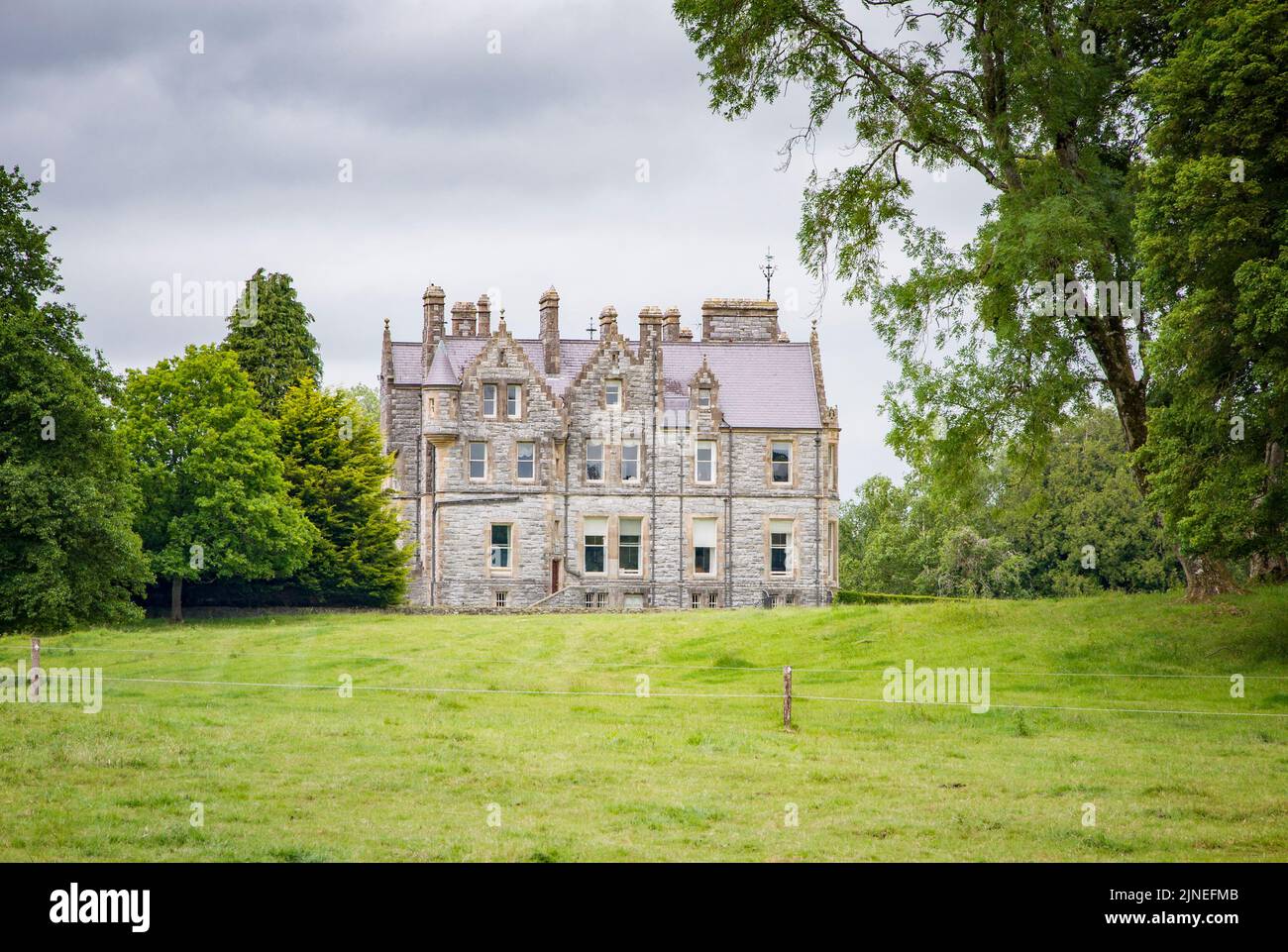 BLARNEY, IRELAND. JUNE 13, 2022. Blarney House at county Cork Garden