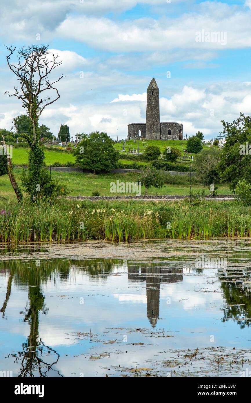 Turlough Round Tower, Castlebar, Co. Mayo, Ireland Stock Photo