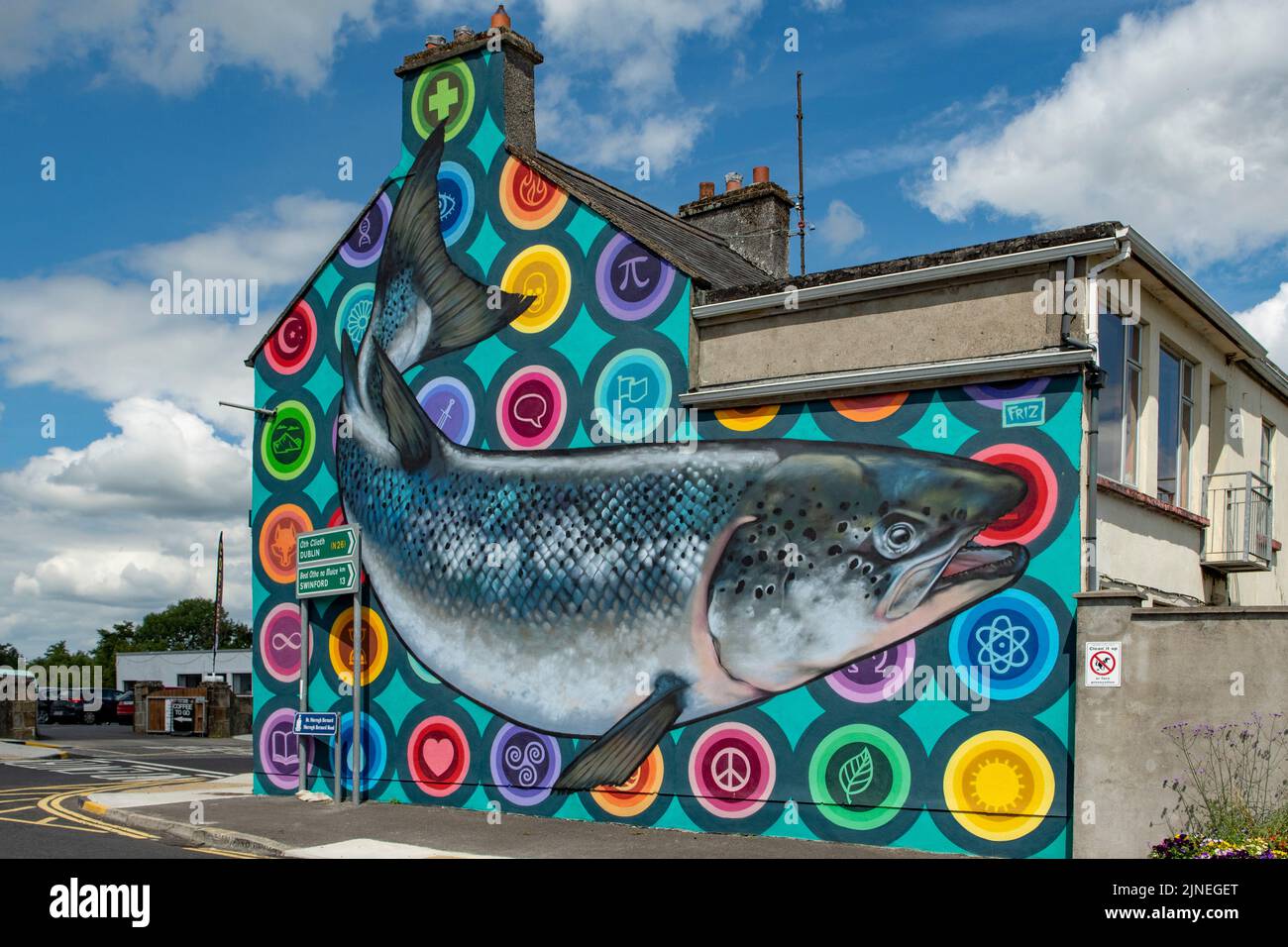 Street Art, Foxford, Co. Mayo, Ireland Stock Photo