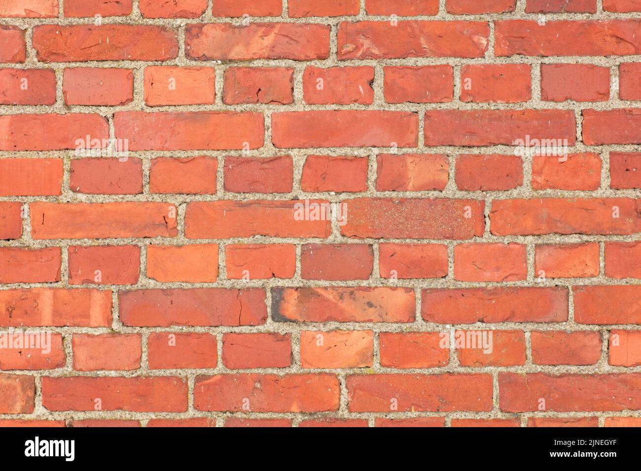 Closeup of red brick wall texture. Stock Photo