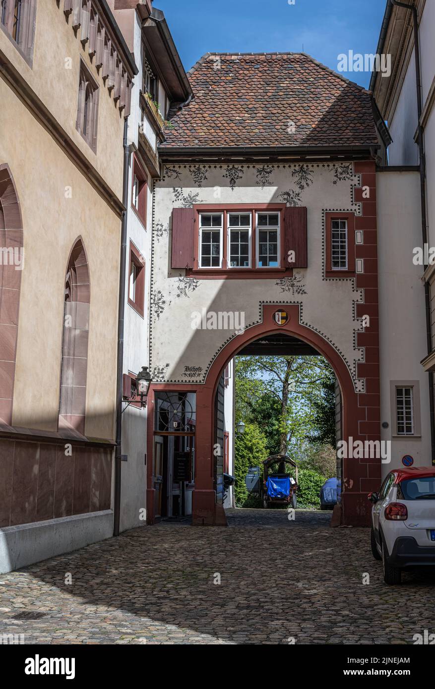Medieval building, Rittergasse, Basel Stock Photo
