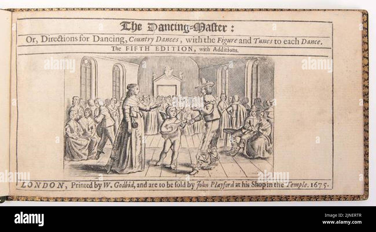 The Dancing Master From 1675 Stock Photo Alamy