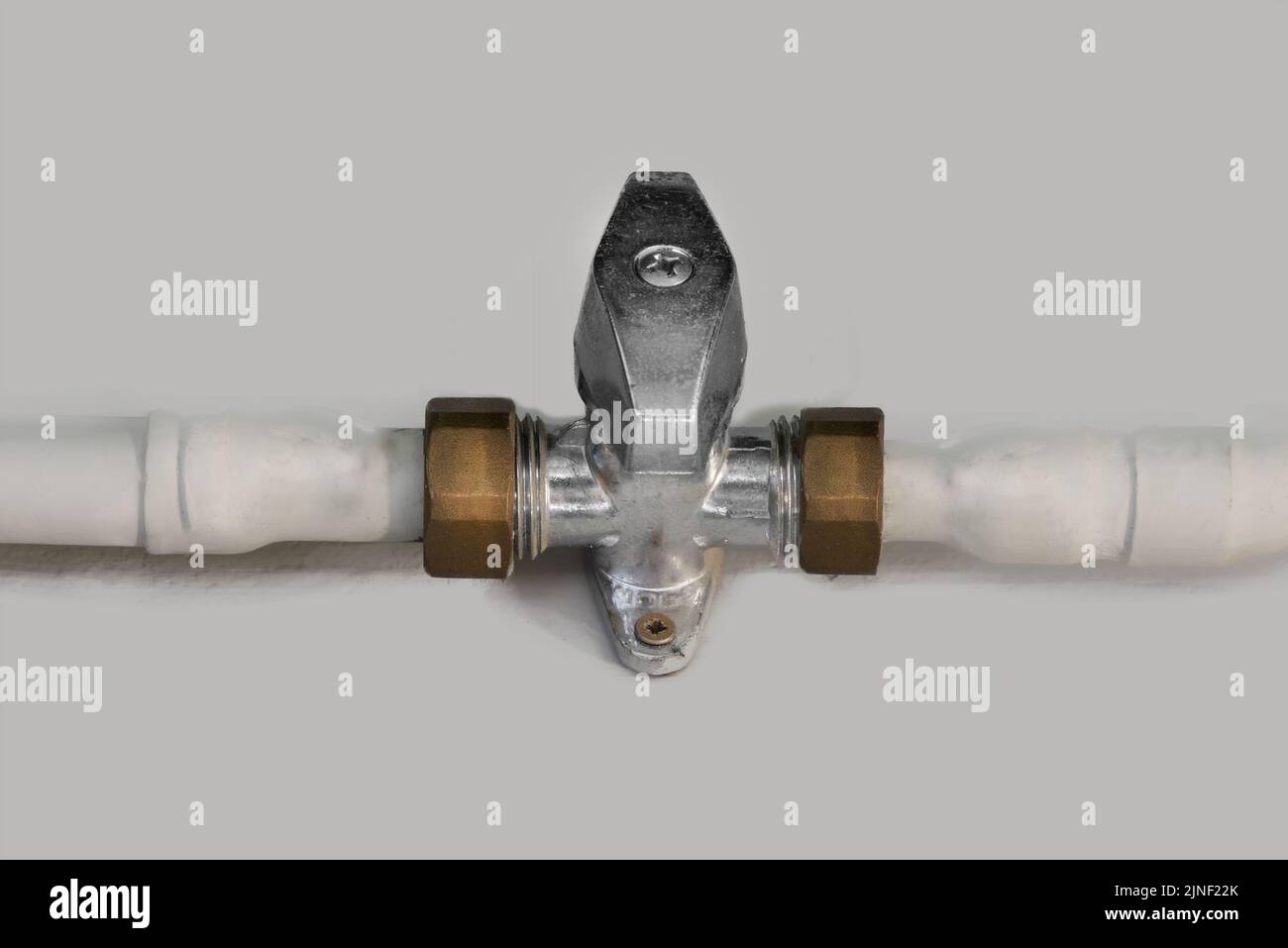 Gas piping with shutoff valve. Restrictions and limitations on natural