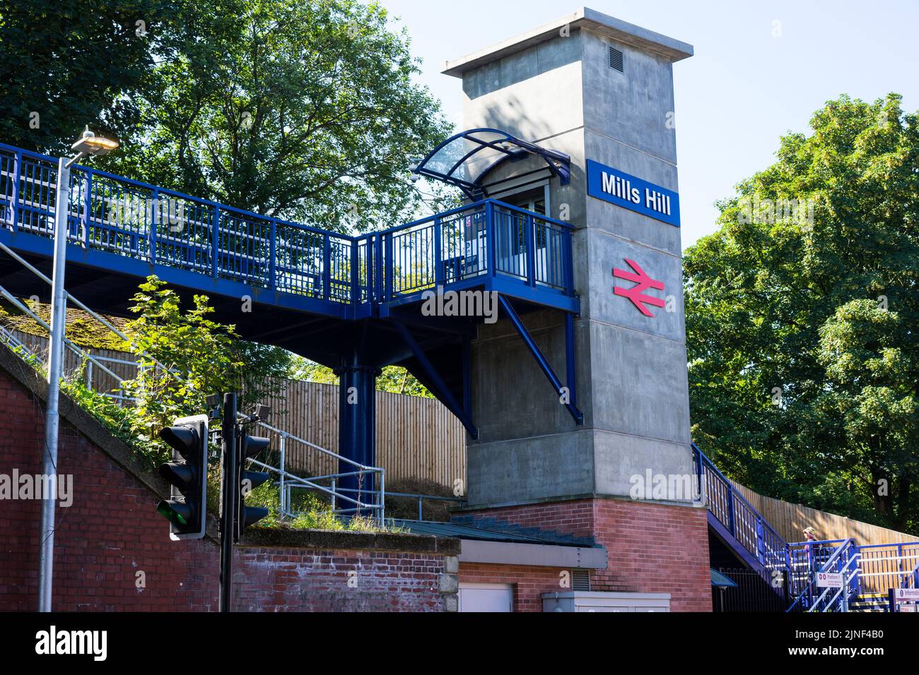Mills Hill Railway Station Lift Tower, Chadderton Middleton border