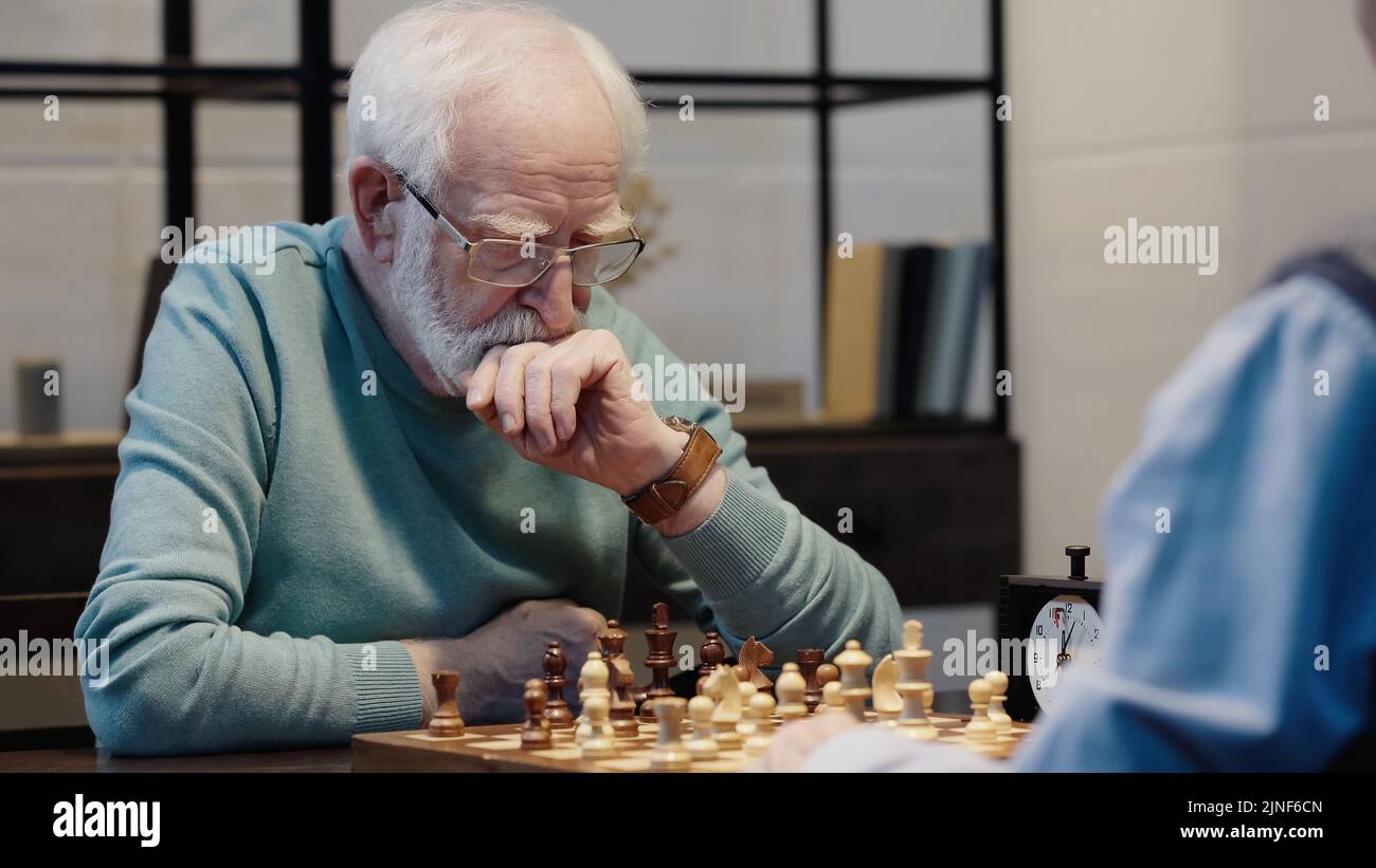 Local senior people play chess in the streets in the medieval city of  Sibiu.Transylvania.Romania Stock Photo - Alamy