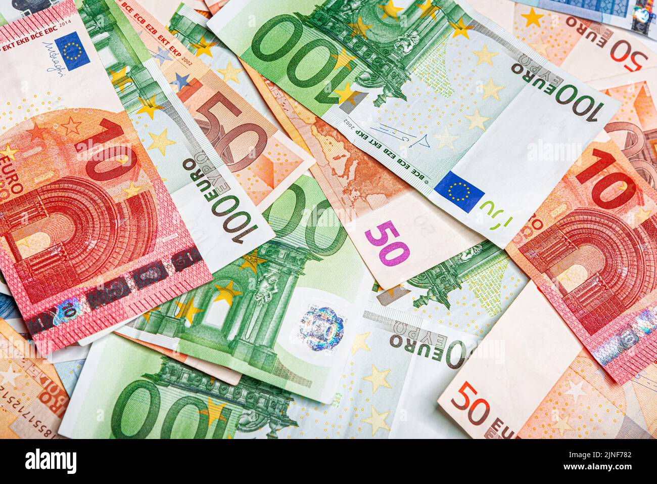 Real Euro Notes Abstract background euro banknotes hi-res stock photography and images ...