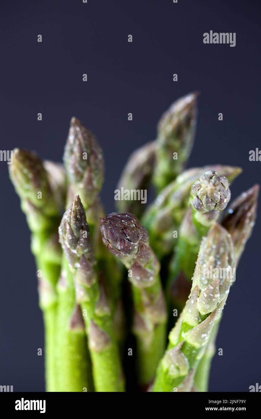 Close up of a bunch of asparagus - shallow dof Stock Photo