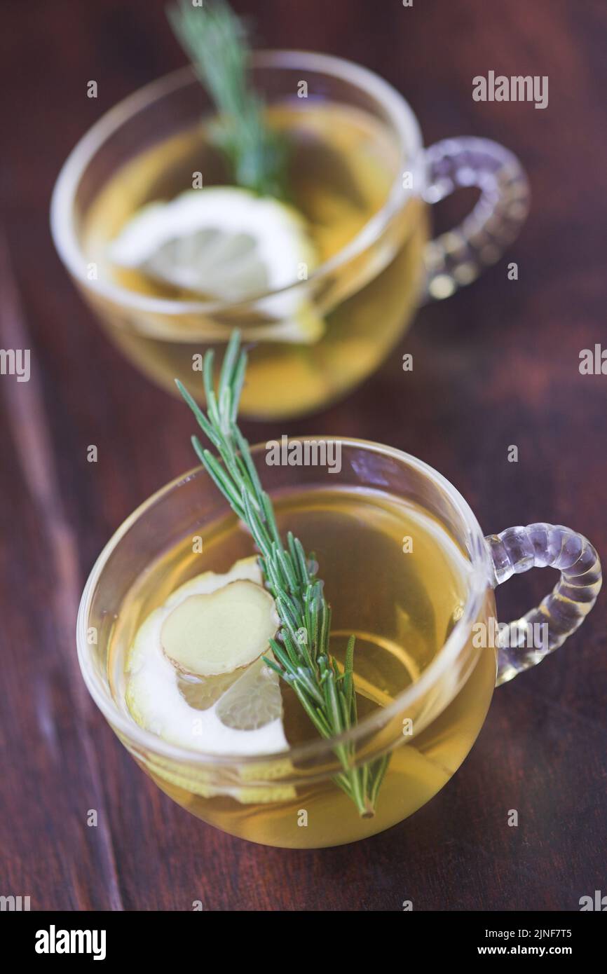 Close up of herbal tea - shallow depth of field Stock Photo