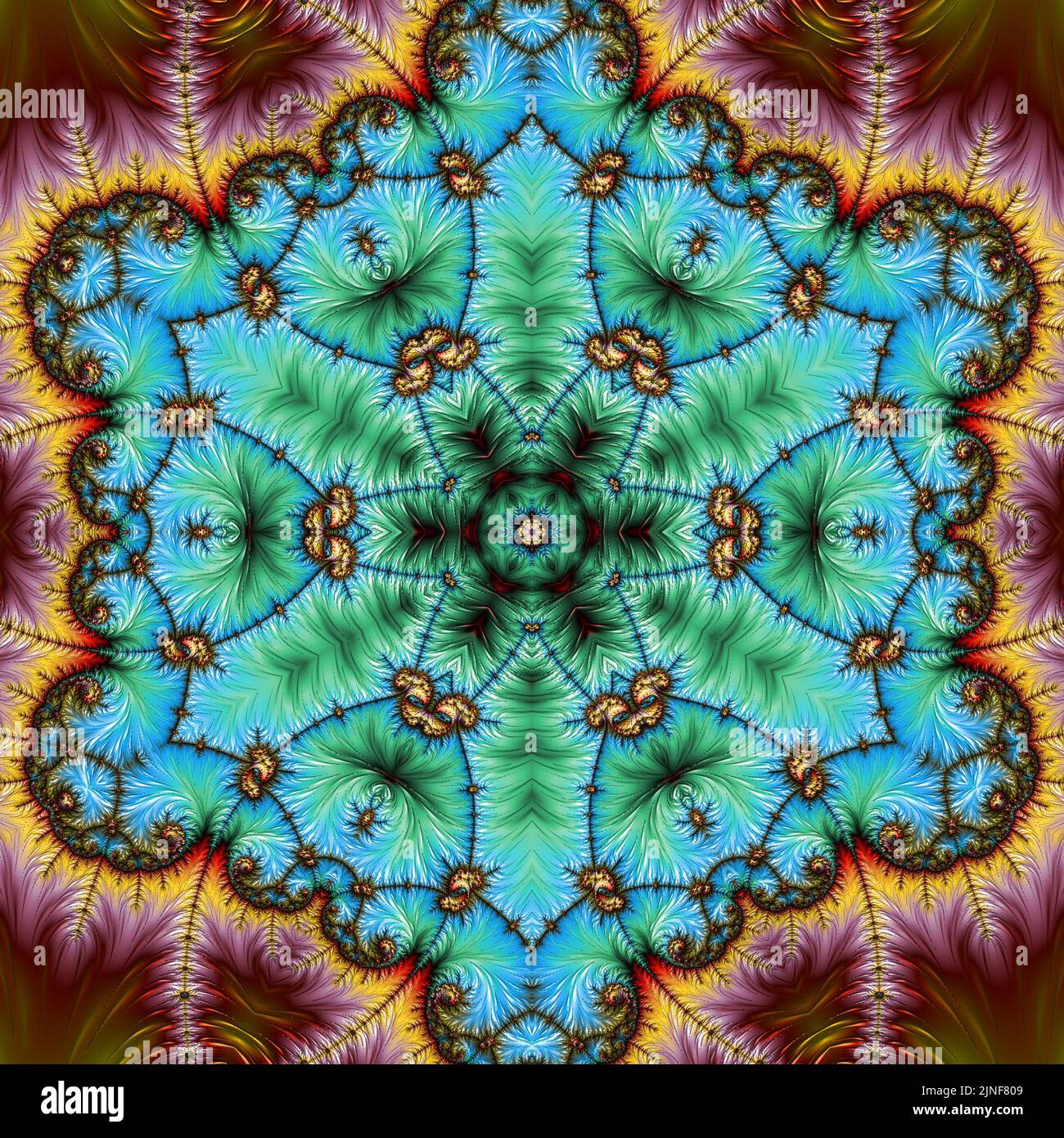 Abstract Computer generated Fractal design. A fractal is a never-ending ...