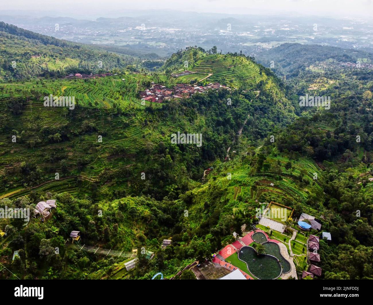 Sido Mukti hills  Taken @Sido Mukti, Semarang, Central Java, Indonesia Stock Photo