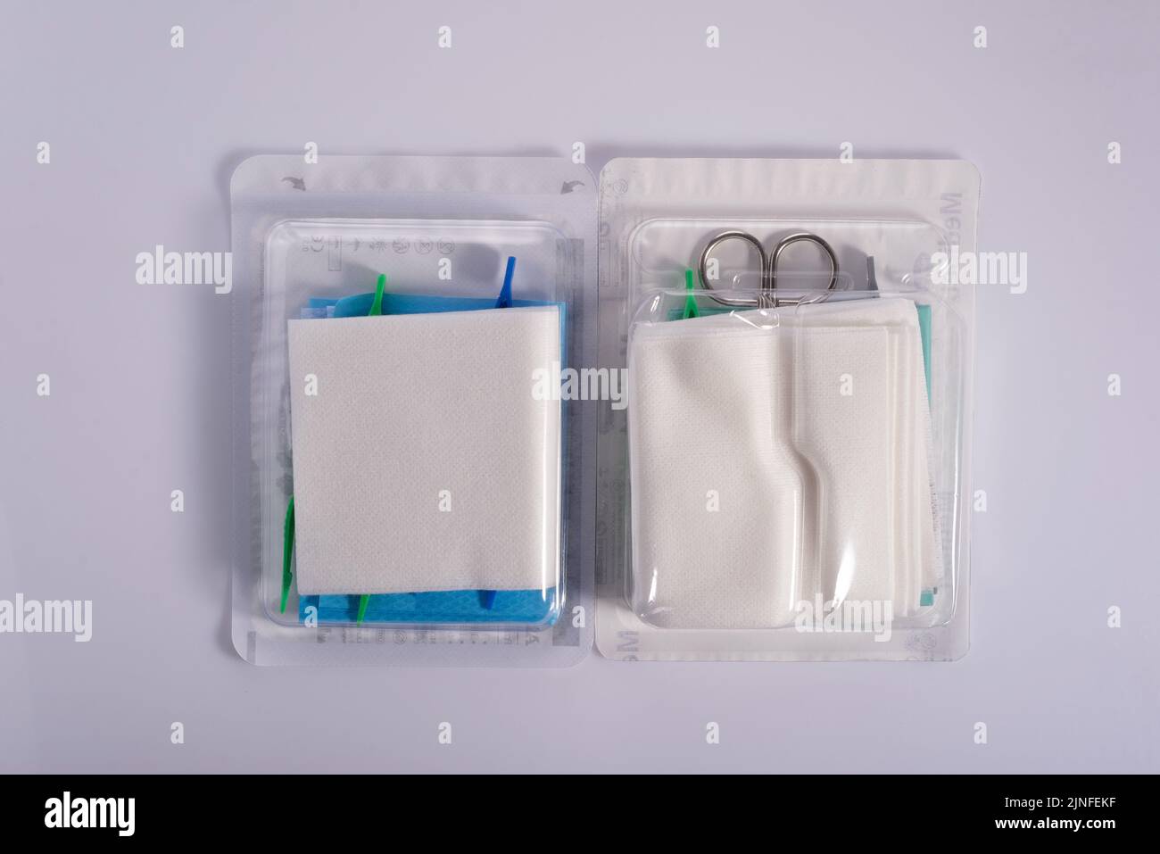 disposable medical surgical instruments packaged for emergency medical