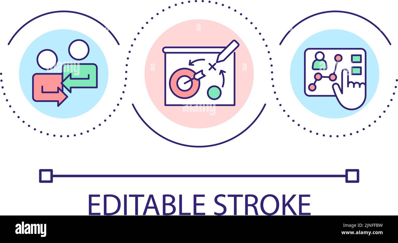 Strategic planning process loop concept icon Stock Vector Image & Art ...