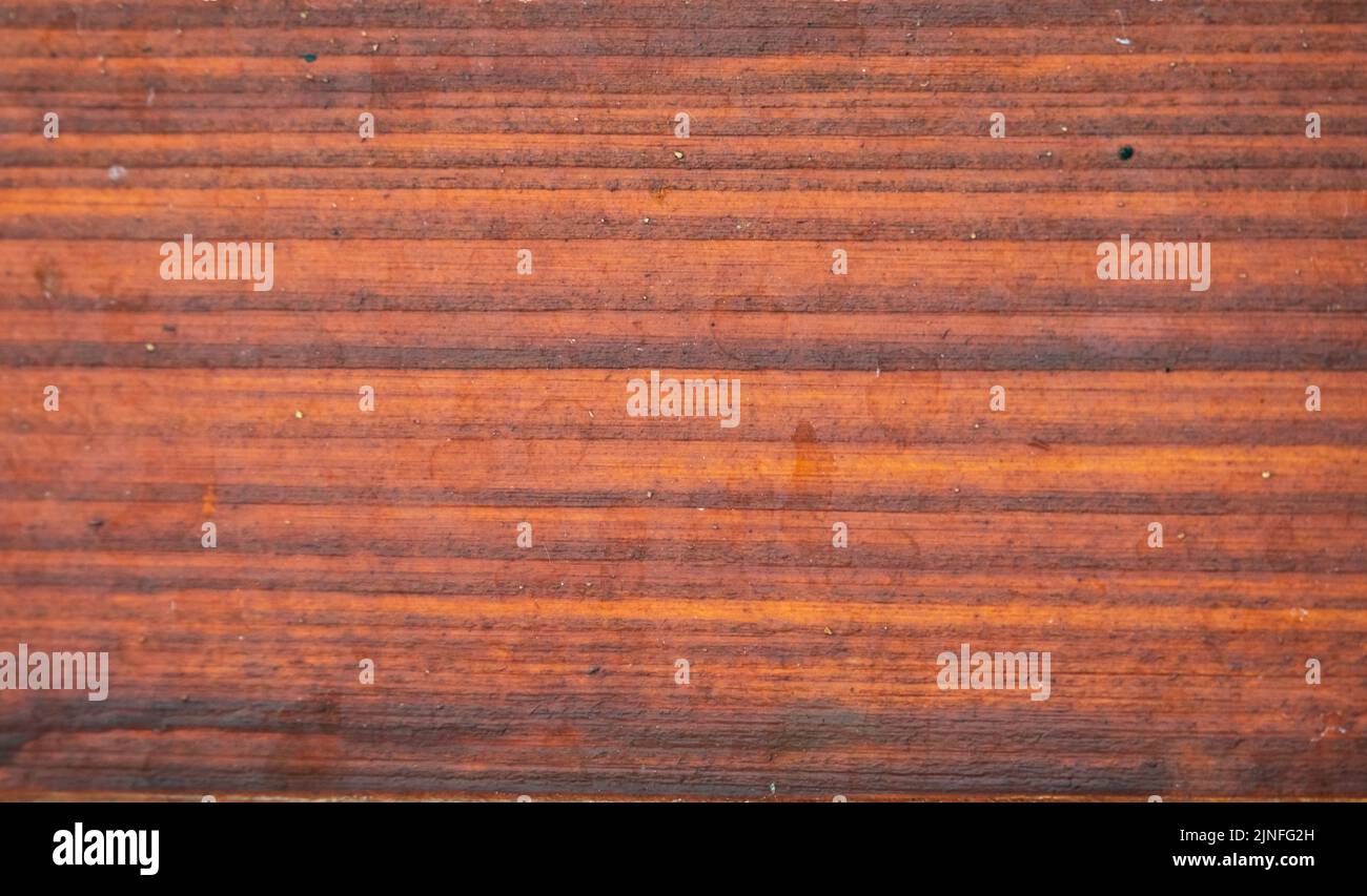 Old wood texture surface with horizontal dark lines. Stock Photo