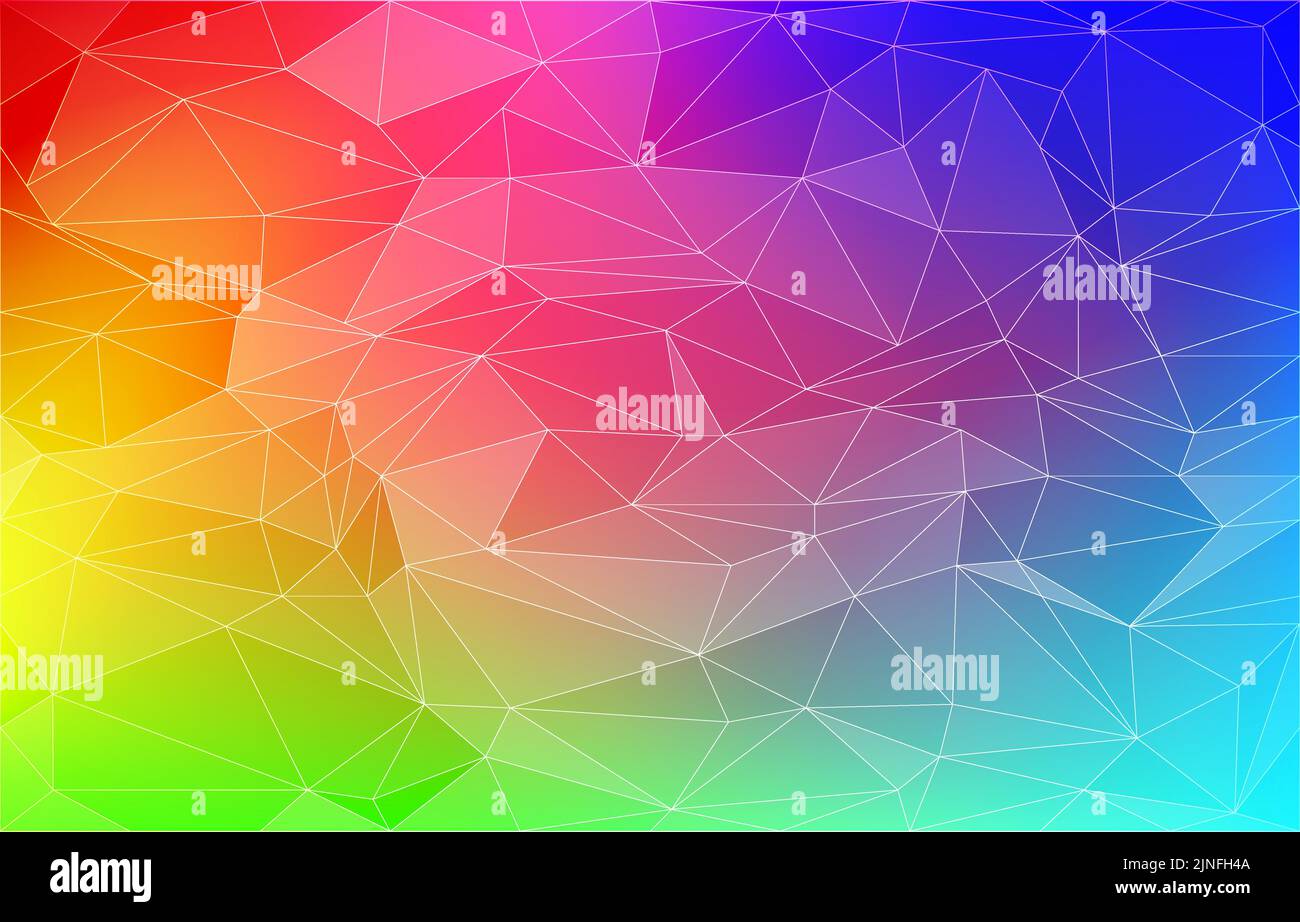 Background material, polygon-like rainbow gradient Stock Vector Image ...