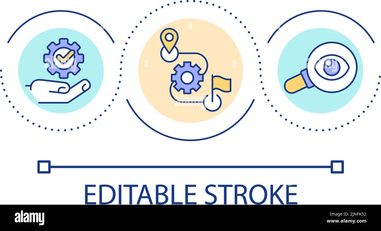 Progress monitoring loop concept icon Stock Vector Image & Art - Alamy