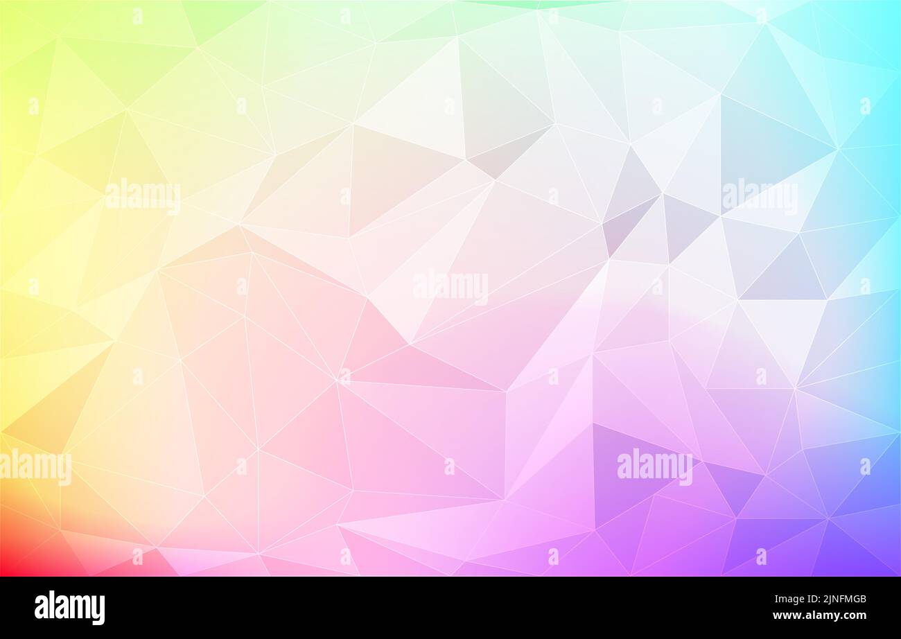 Background material, polygon-like rainbow gradient Stock Vector Image ...