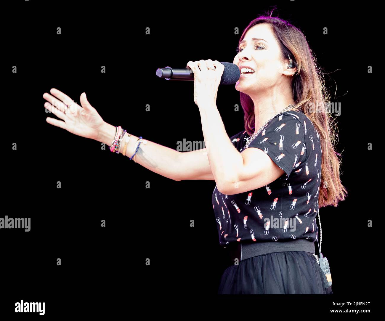 Natalie Imbruglia performing at Carfest North in Cheshire on 24th July 2022. Stock Photo