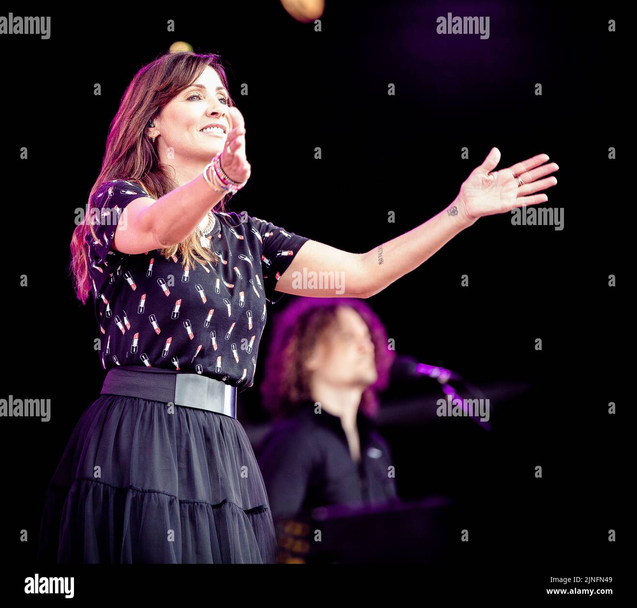 Natalie Imbruglia performing at Carfest North in Cheshire on 24th July 2022. Stock Photo