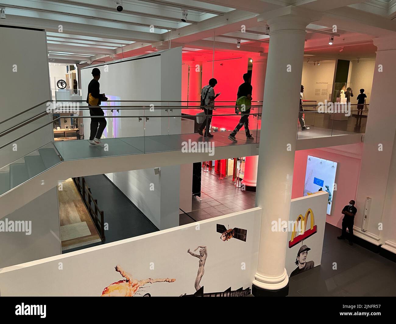 Interior view from the 2nd floor at the Brooklyn Museum in Brooklyn, New York. Stock Photo