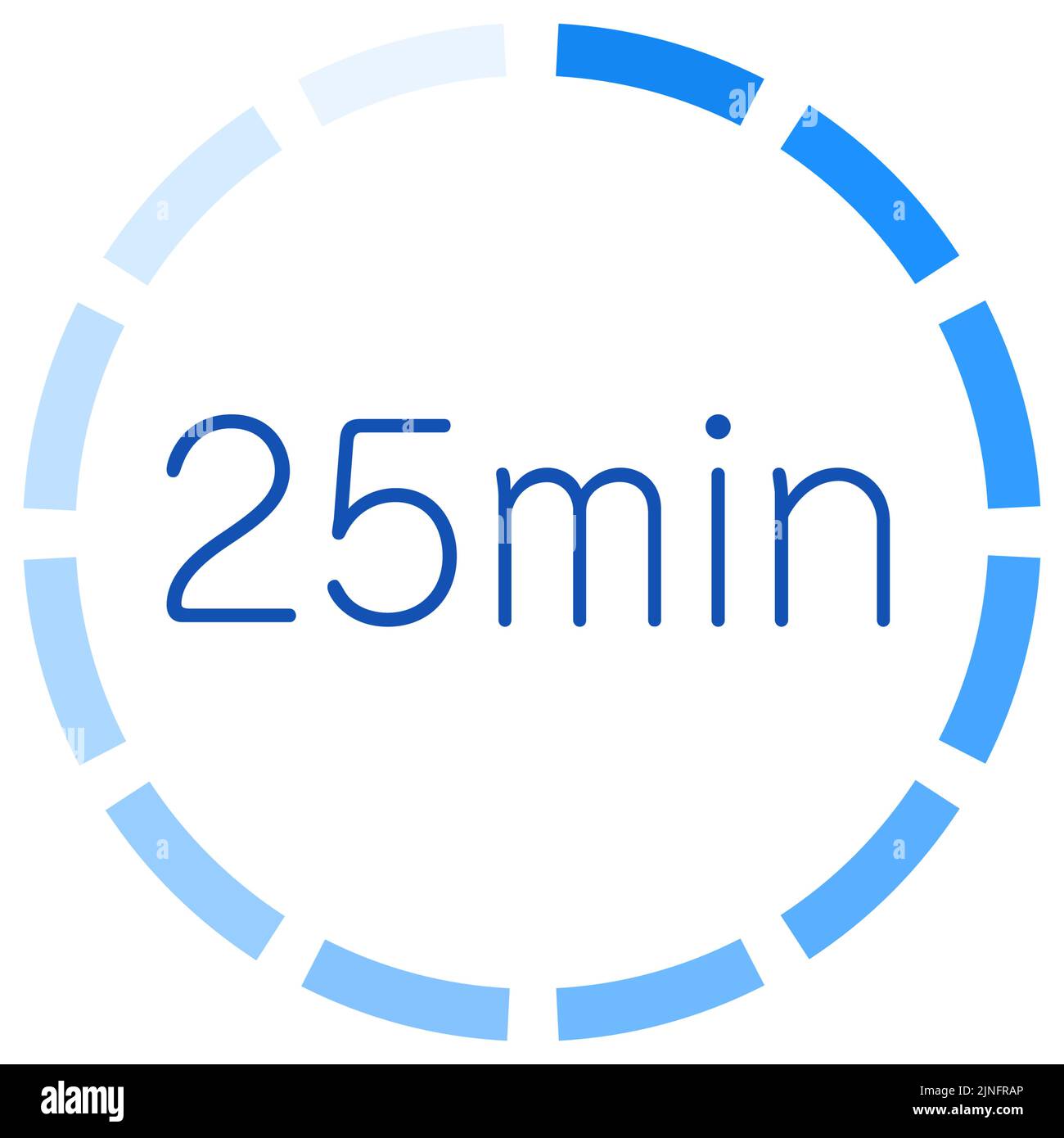 Estimated time required icon vector illustration Stock Vector