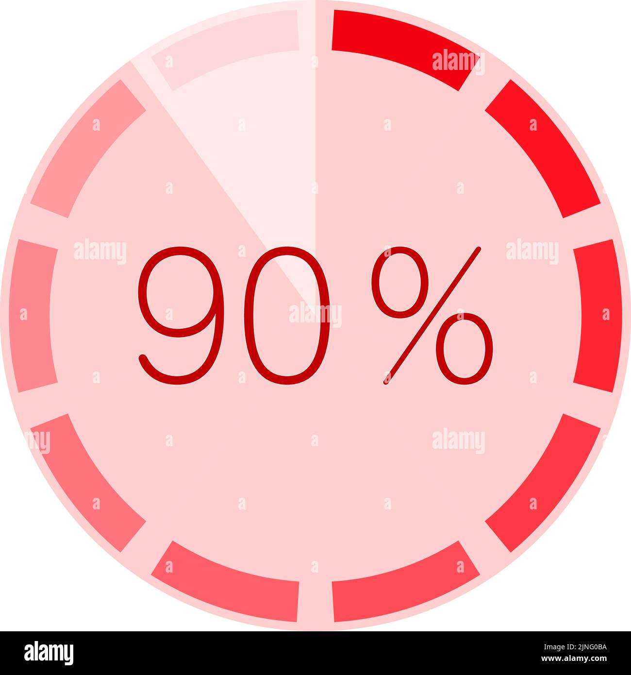 Graph with memory gauge, red Stock Vector Image & Art - Alamy