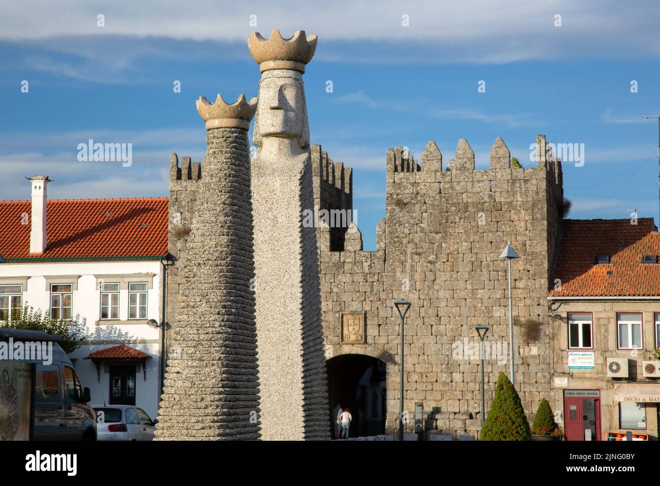 Kings Gate - Porta d'el Rei, Trancoso, Portugal Stock Photo