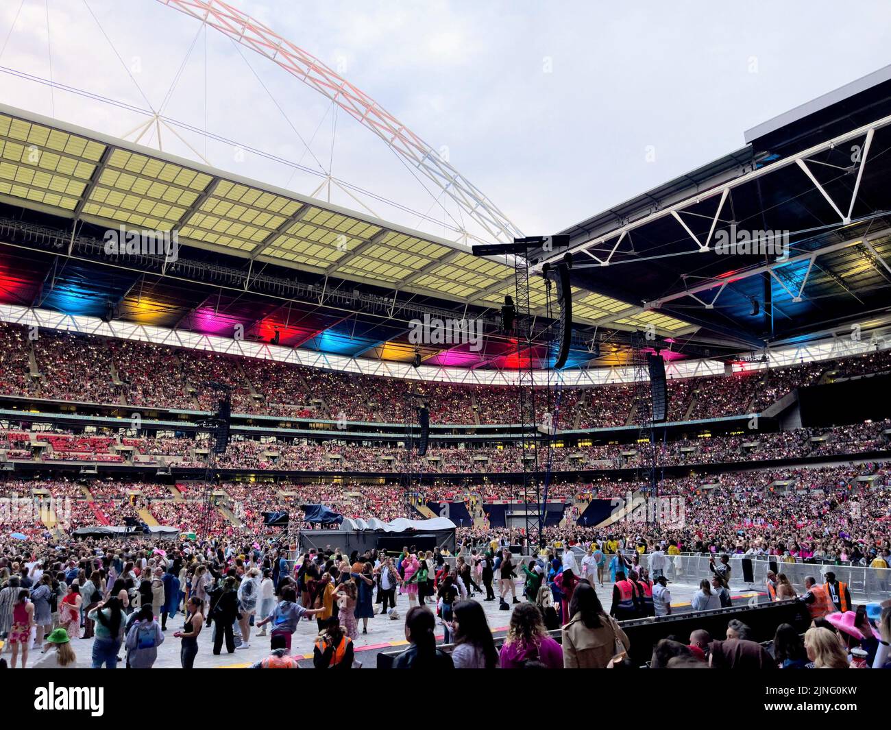 The London Wembley Stadium during Harry Styles Love on Tour Stock Photo