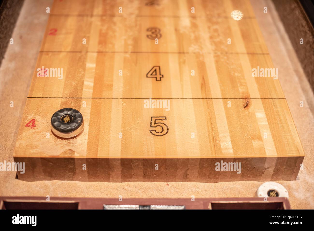 wooden board game with numbers Stock Photo Alamy