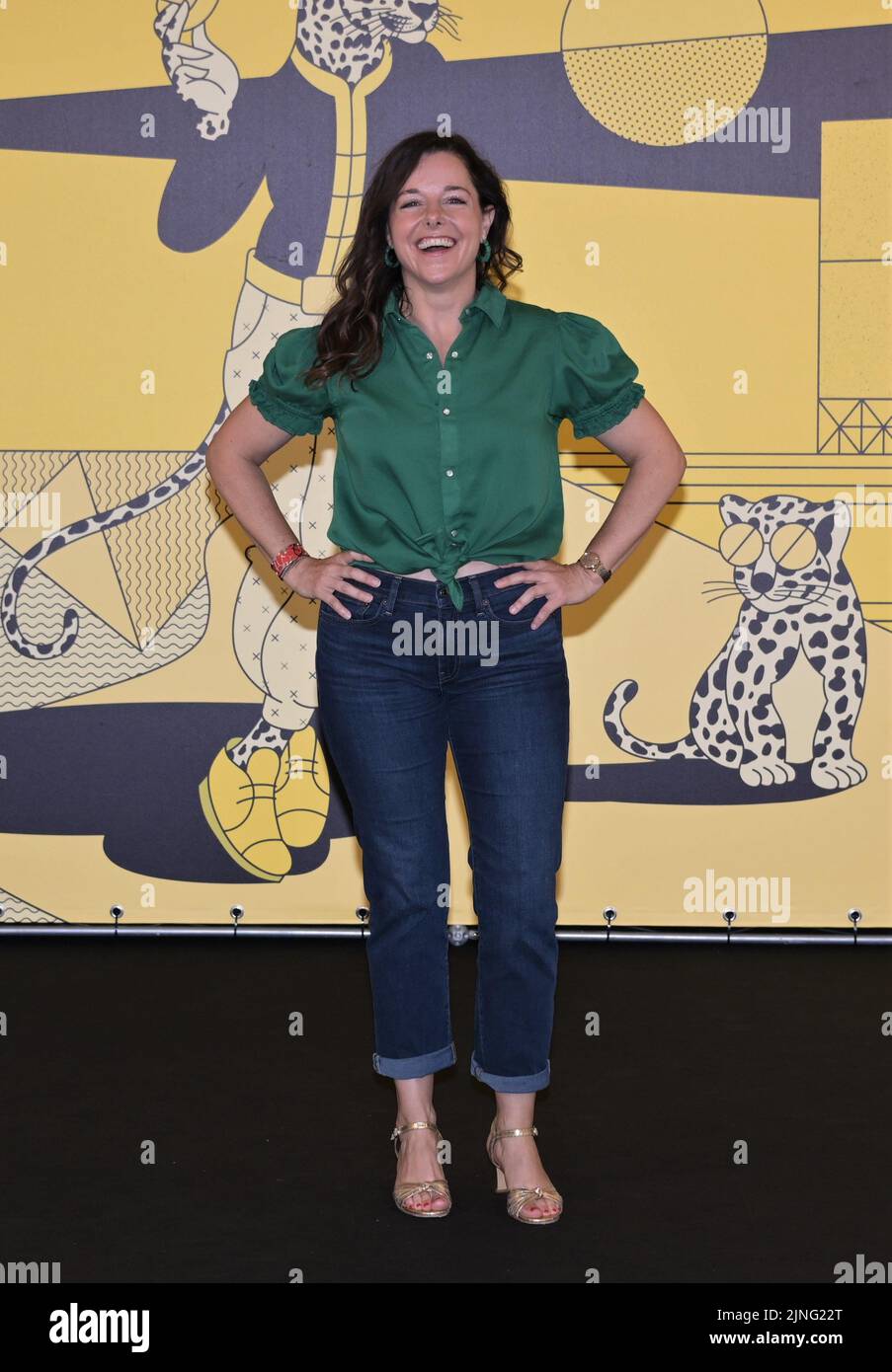 Locarno, Switzerland. 11th Aug, 2022. Locarno, Swiss Locarno Film Festival 2022 ANNIE COLERE photocall film cast, producer In the picture: Laure Calamy actress Credit: Independent Photo Agency/Alamy Live News Stock Photo