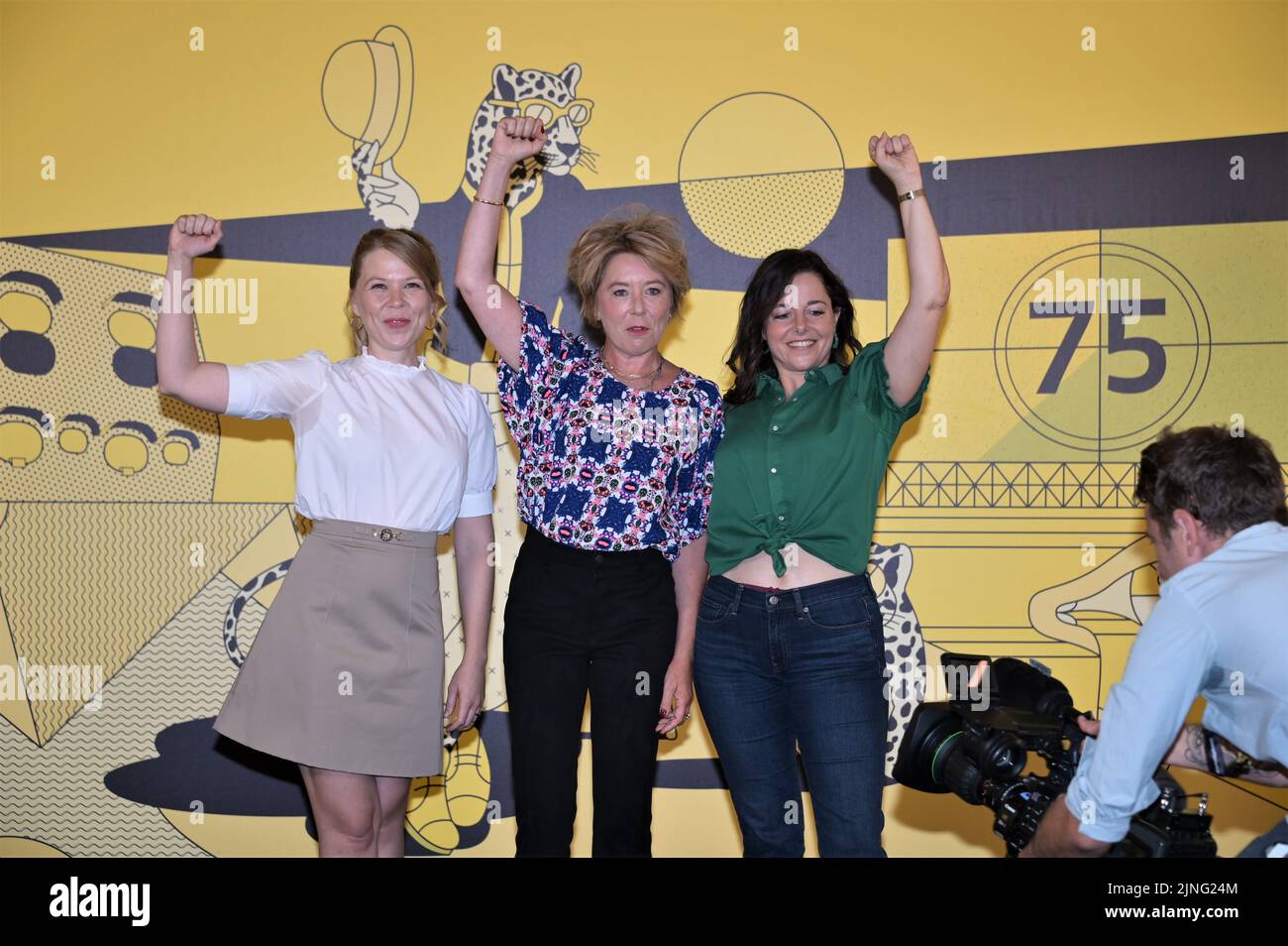 Locarno, Switzerland. 11th Aug, 2022. Locarno, Swiss Locarno Film Festival 2022 ANNIE COLERE photocall film cast, producer In the picture: Blandine Lenoir director Credit: Independent Photo Agency/Alamy Live News Stock Photo