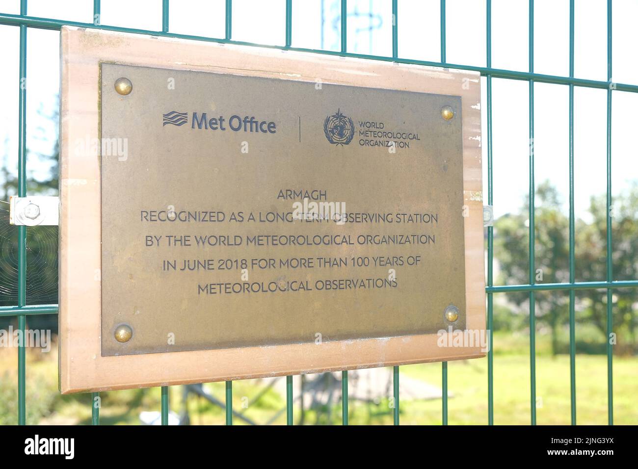 Armagh, N.Ireland. 11th Aug, 2022. Weather readings have been taken