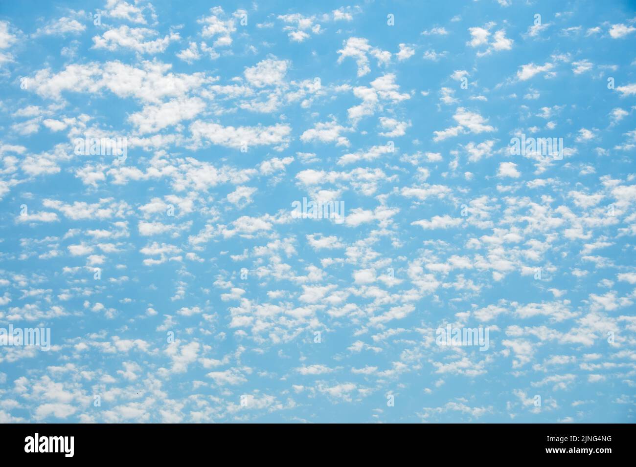 Summer blue sky cloud light white background. Texture white clouds on a blue Stock Photo