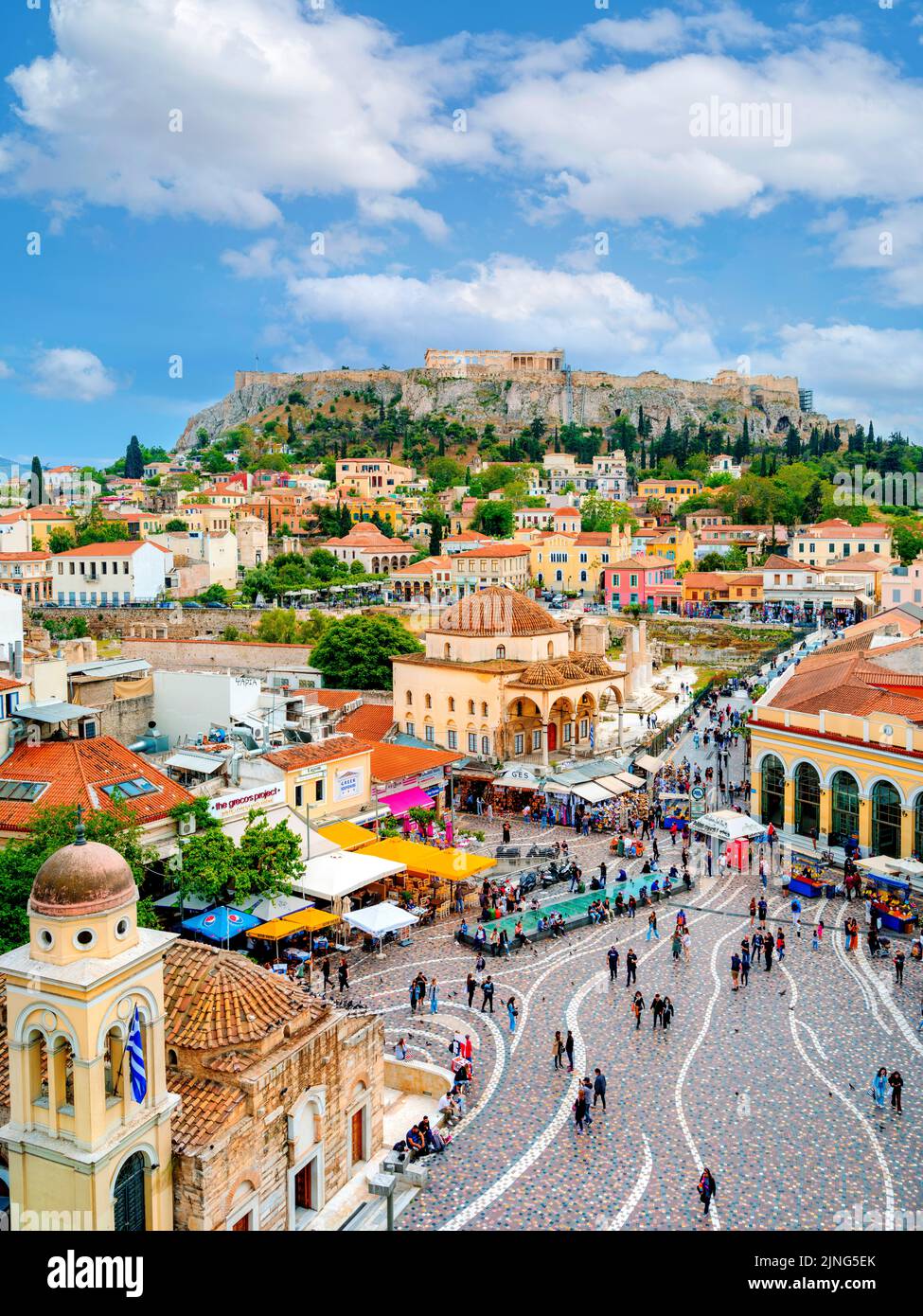 Monastiraki Square Scenic Streets Of Old Town Plaka District Athens Monastiraki Square Scenic Streets Of Old Town Plaka District Athens