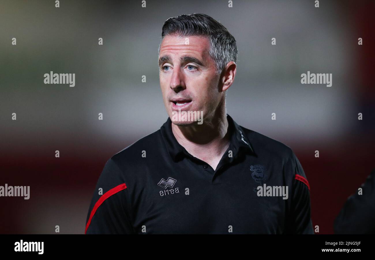 Lincoln City manager Mark Kennedy during the Carabao Cup, first round